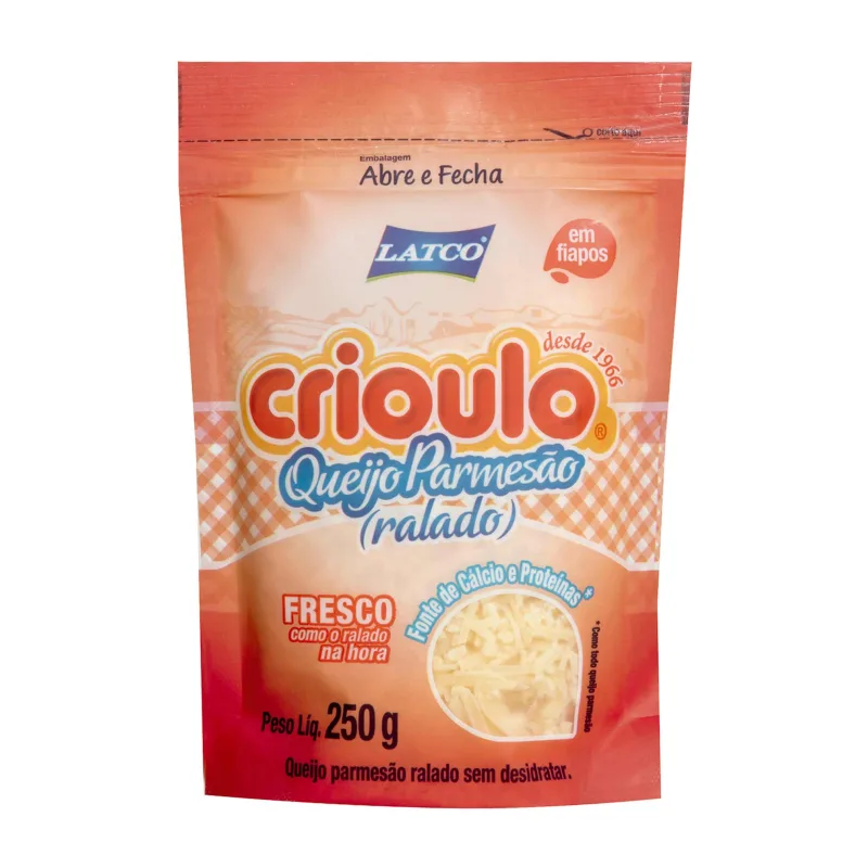 Queijo Parmesão Ralado Crioulo 250g - Crioulo - Frios E Laticinios
