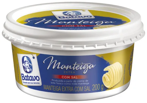 Manteiga Extra Com Sal Batavo Pote 200g - BATAVO