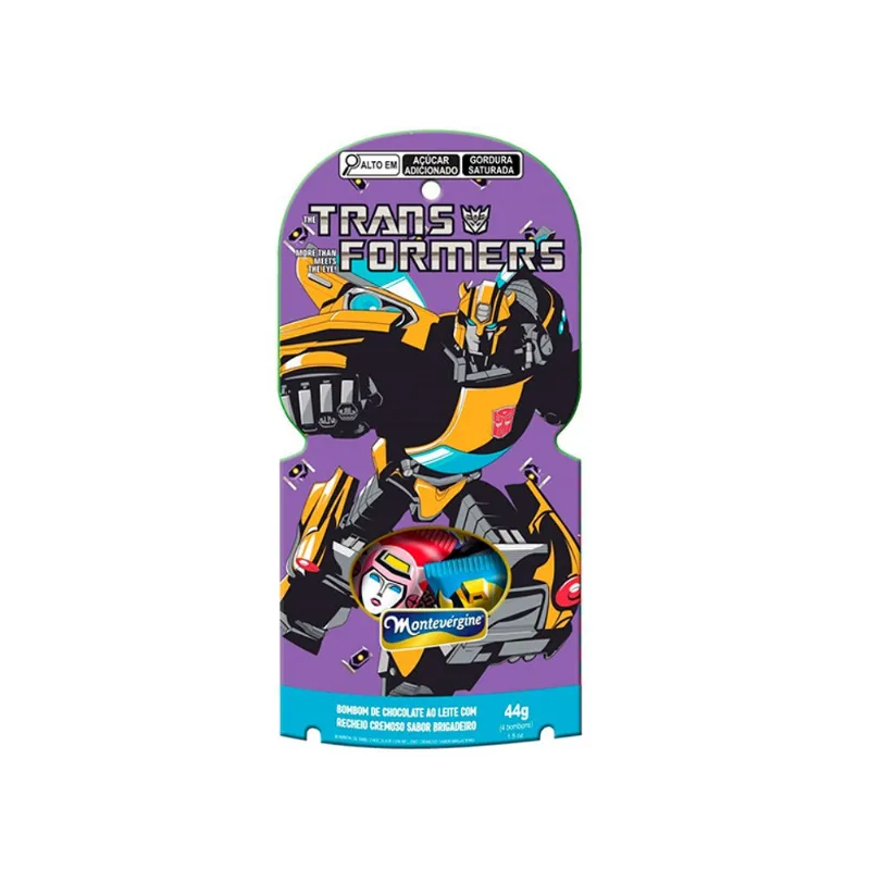 Bom Bom de Chocolate Montevergine Transformers ao Leite 44g - Inativo