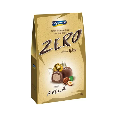 BOMBOM MONTEVERGINE 80G AVELÃ ZERO - MONTEVERGINE - Mercearia