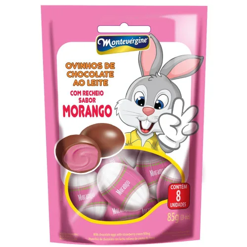 Ovinhos Pasc.montev.morango - MORANGO - Mercearia