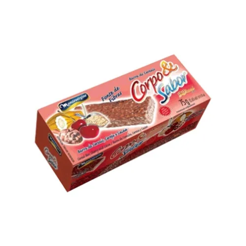Barra De Cereal Corpo Sabor Cereja E Cacau 3unidade X - SABOR - Mercearia