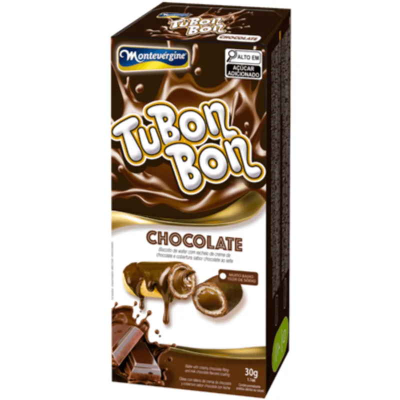 Biscoito Montevérgine Tubon Bon Chocolate 30g