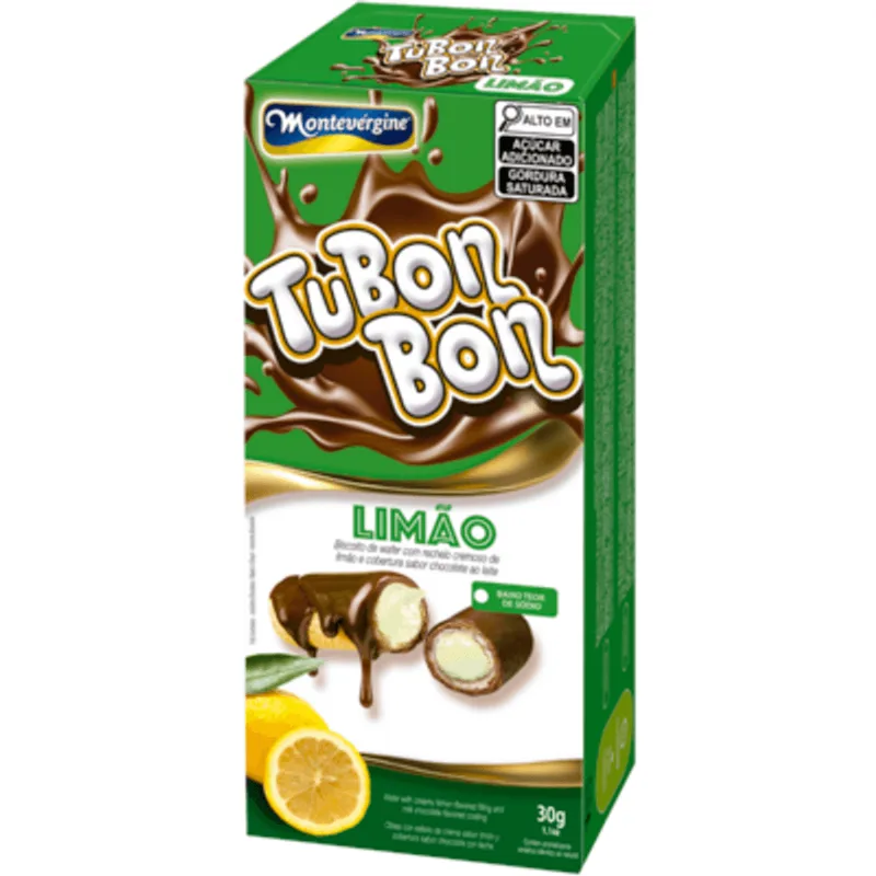 Biscoito Montevérgine Tubon Bon Limão 30g