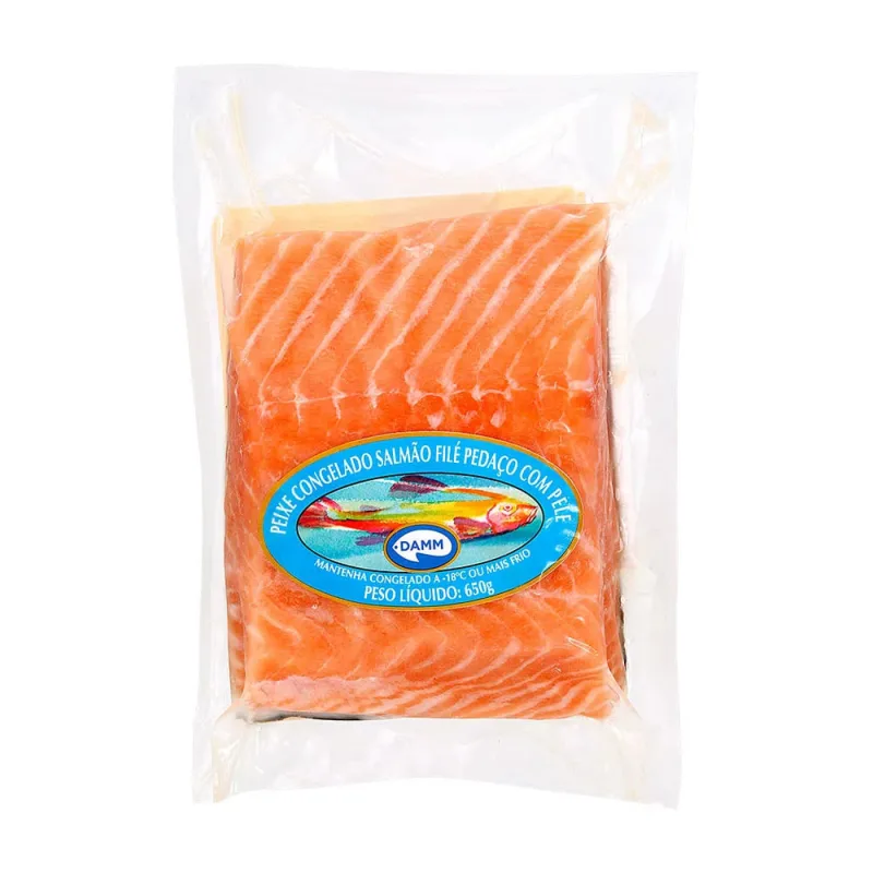 POSTA SALMAO DAMM CONGELADO 650G - DAMM - Peixes E Frutos Do Mar