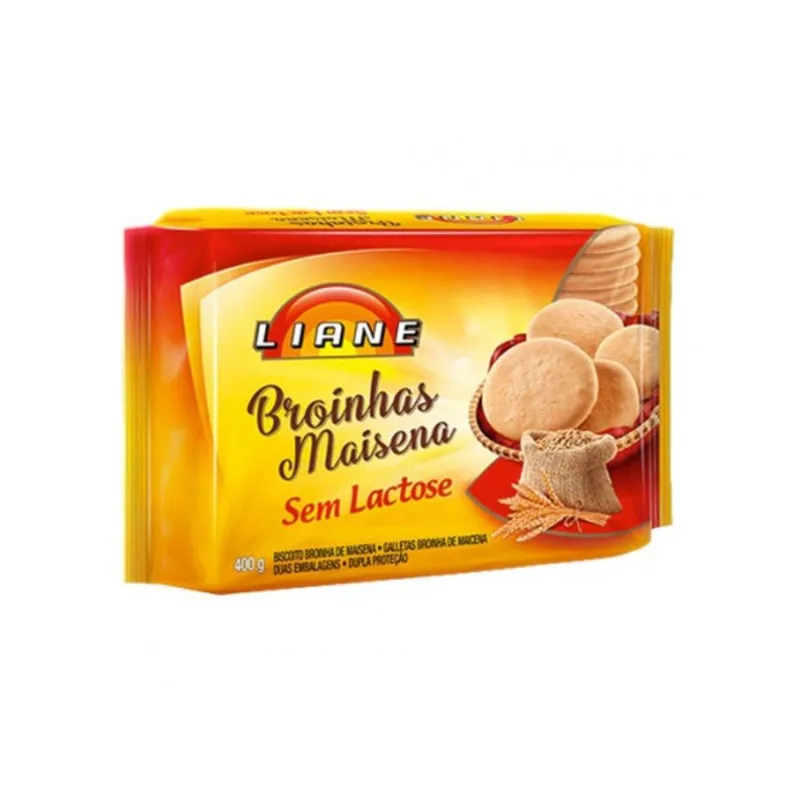 Biscoito Liane Receita Caseira s/ Lactose Broinha Maisena 330g