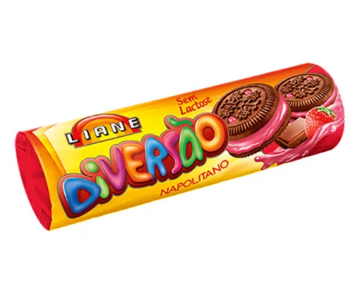 Bisc Rech Liane Diversao Napolitano 115g - LIANE - Mercearia