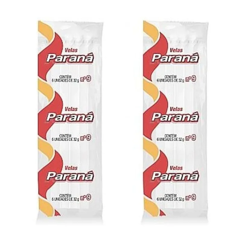 Vela Paraná Branca N° 9 32g com 6 Unidades