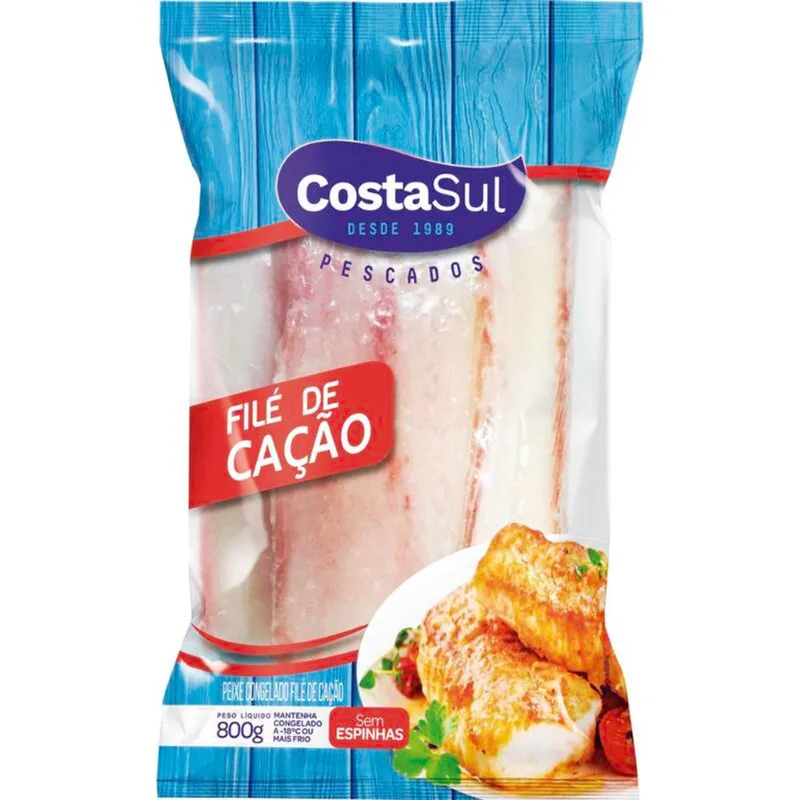 Filé de Cação Costa Sul Congelado 800g