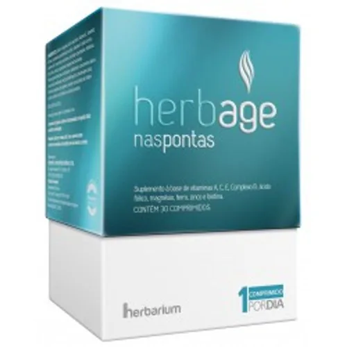 Herbage Naspontas Caixa 30 Comp - HERBARIUM - Suplementos