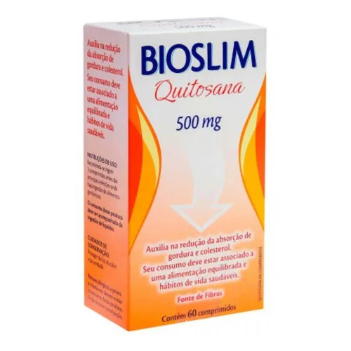 Bioslim Quitosana C/ 60 Comprimidos - BIOSLIM - Suplementos