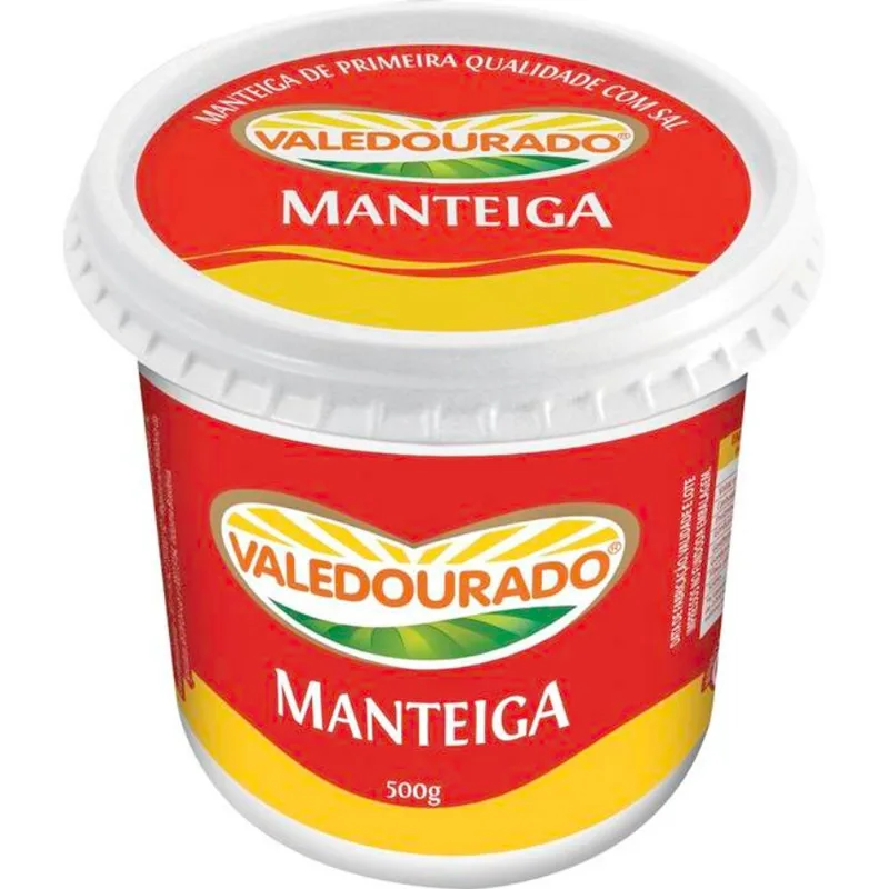 Manteiga Valedourado Resfriada Com Sal 500g