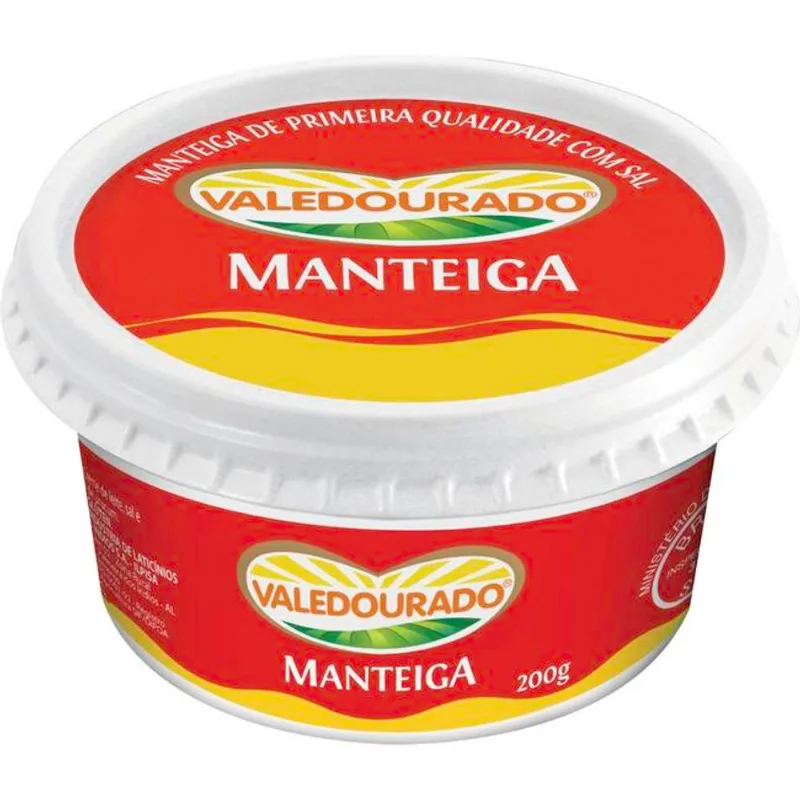 Manteiga Valedourado Com sal 200g