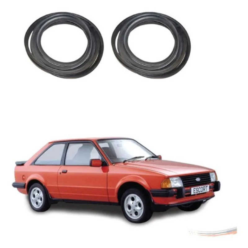 Borracha De Porta Automotiva Dianteira F103 Ford Escort E Verona 1988 A 1992 Preta Uniflex