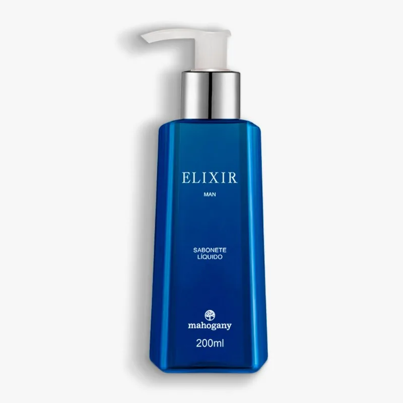 Sabonete Líquido Elixir Man 200ml Mahogany