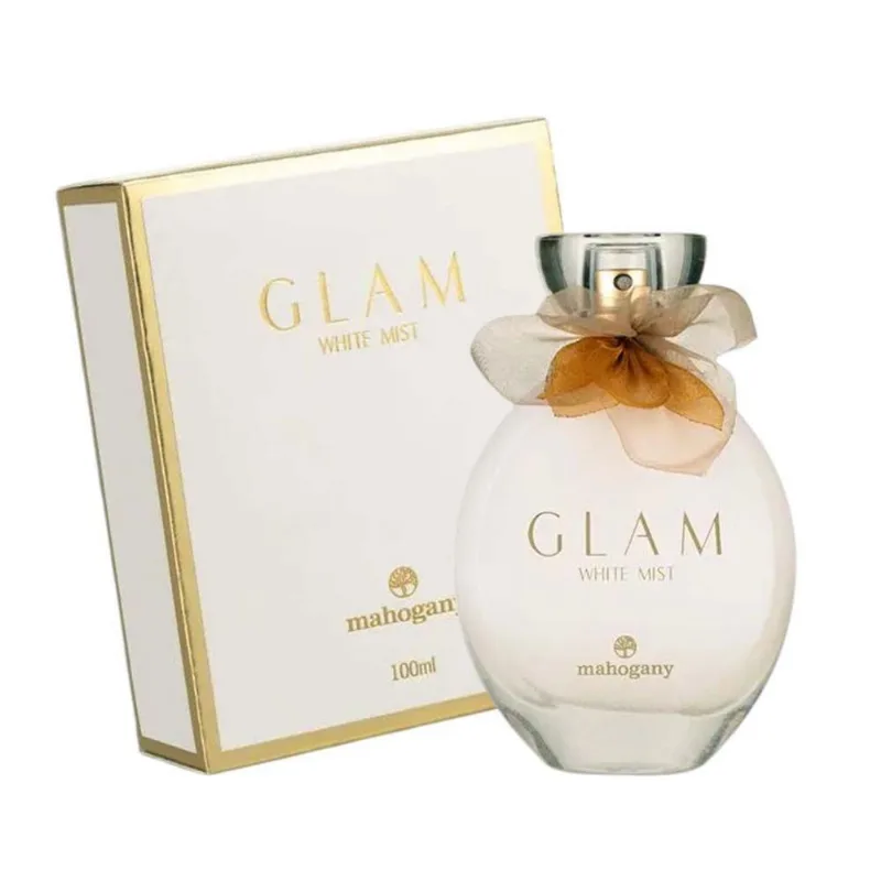 Fragrância Glam White Mist Mahogany 100ml Branco