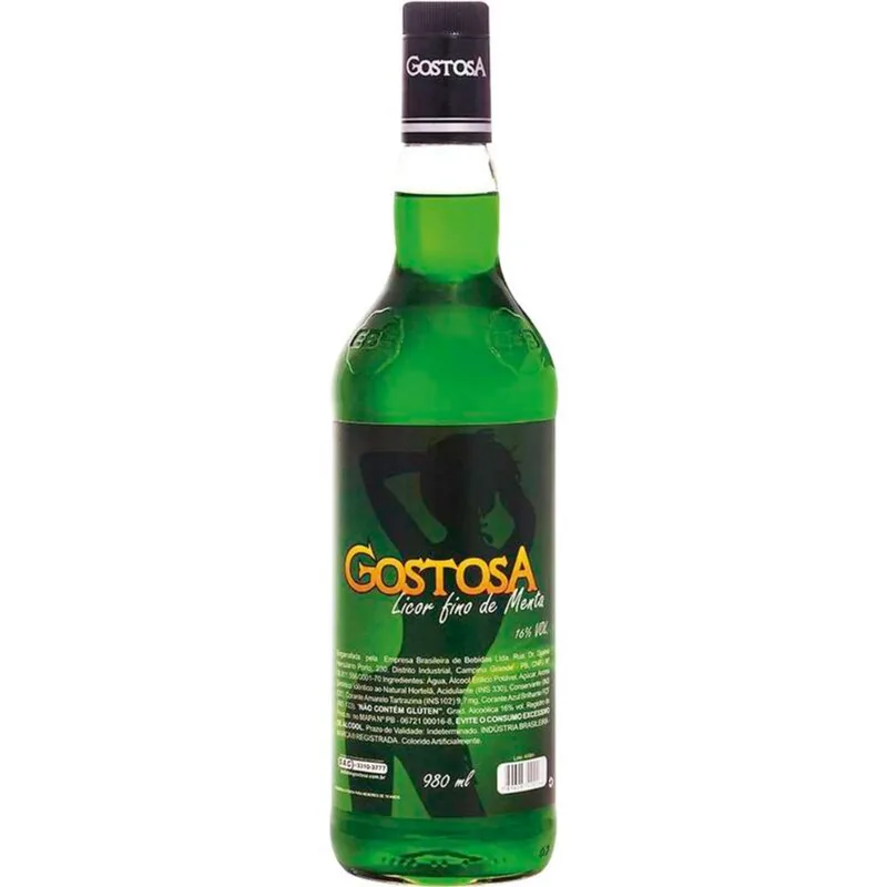 Licor Gostosa Menta 980ml