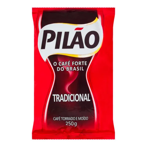 Café Torrado E Moído Tradicional Pilão Pacote 250g - PILAO - Mercearia