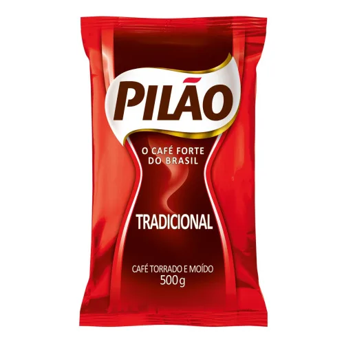 Café Torrado E Moído Tradicional Pilão Pacote 500g - PILAO - Mercearia