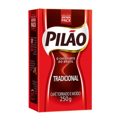 Café Torrado E Moído A Vácuo Tradicional Pilão Pacote 250g - PILAO - Mercearia