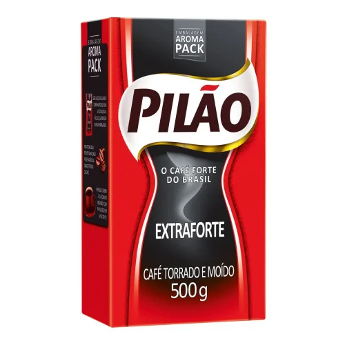 Café Torrado E Moído A Vácuo Extra Forte Pilão Pacote 500g - PILAO - Mercearia