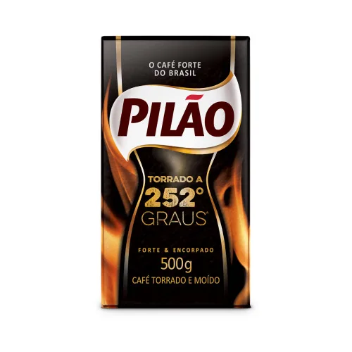 CAFÉ PILÃO TORRADO A 252 GRAUS EMBALADO A VÁCUO 500G - PILAO - Mercearia