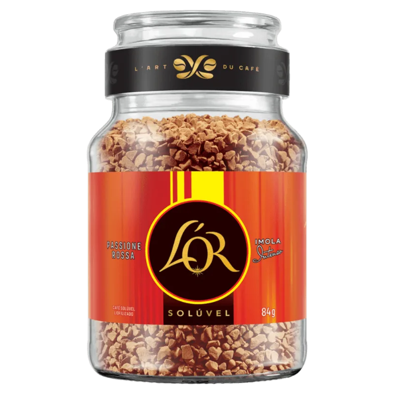 Café Solúvel Liofilizado Imola Intenso L'or Passione Rossa Vidro 84g