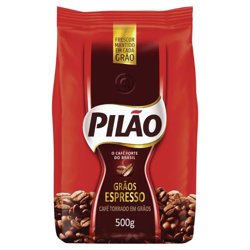 Café Torrado em Grãos Espresso Pilão Pacote 500g