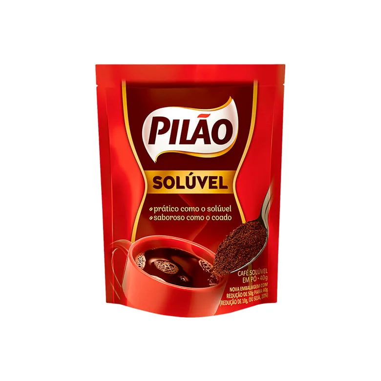 Café Pilão Solúvel Coado Pouch 40g - Pilão - Mercearia