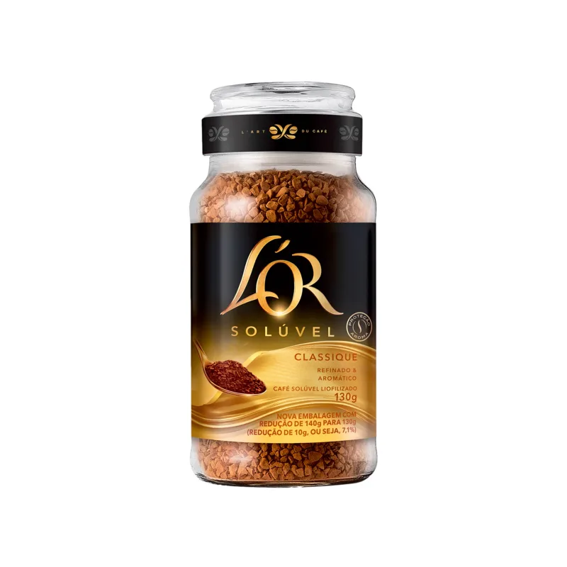 Café Solúvel Liofilizado Classique L'Or 130g - L'or - Mercearia