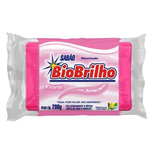 Sabão Em Barra Bio Brilho Floral - BIOBRILHO
