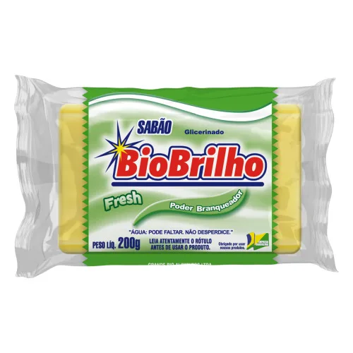 Sabão Em Barra Bio Brilho Fresh - FRESH - Higiene E Beleza