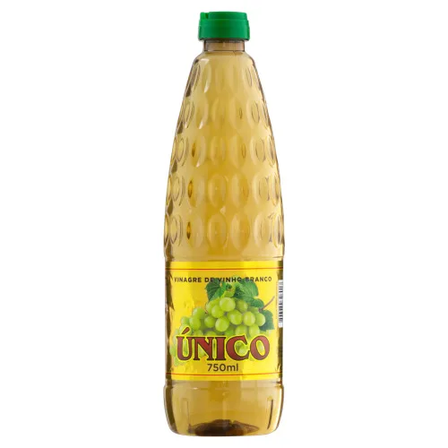 VINAGRE DE VINHO BRANCO ÚNICO FRASCO 750ML - UNICO