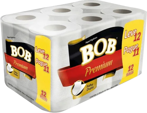PAPEL HIG BOB LV12 PG11 PREMIUM FOL DU - PREMIUM - Higiene E Beleza