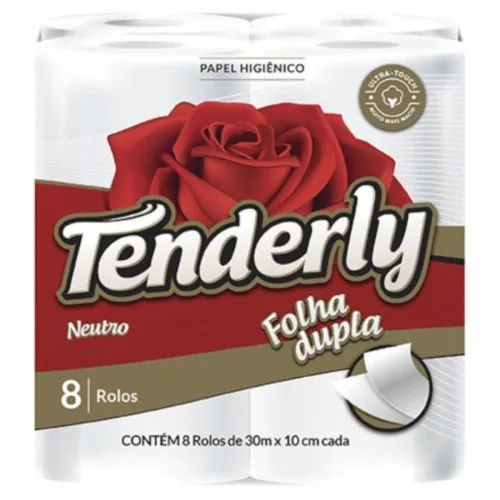 Papel Hig.Tenderly F.Duplas Neutro C/8 - Higiene E Beleza