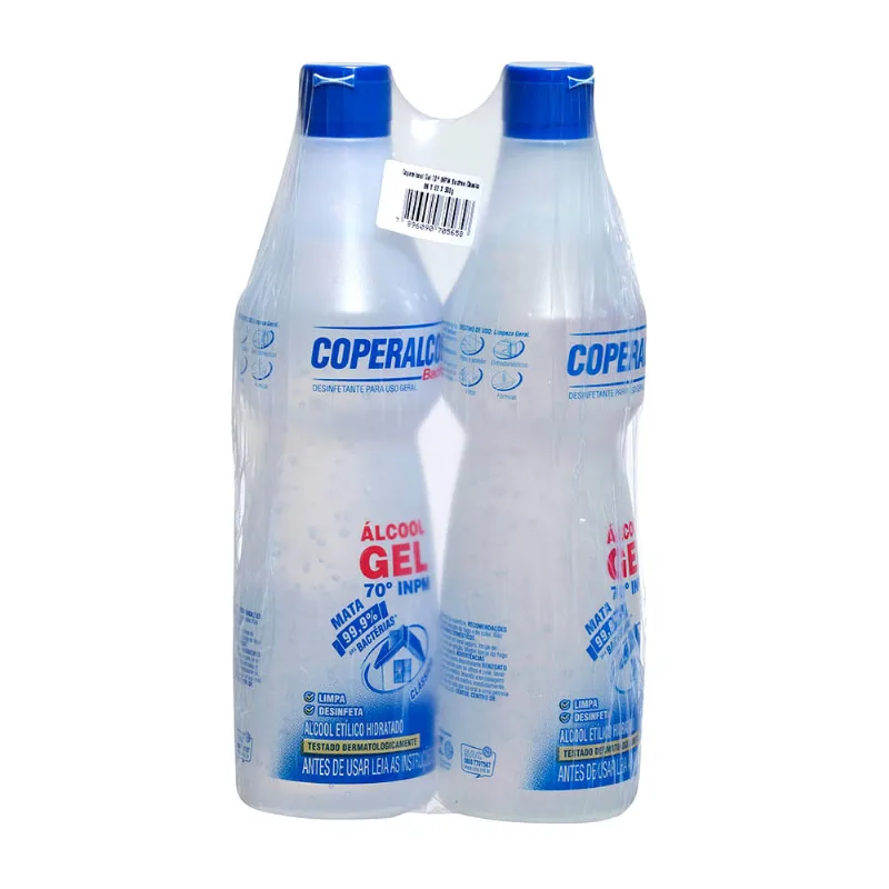 Álcool em Gel Coperalcool 2 Unidades de 500g Cada