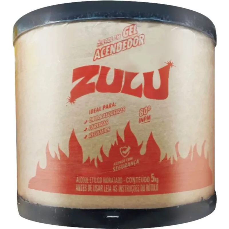 Álcool em Gel Zulu Acendedor - 80ºINPM 5kg