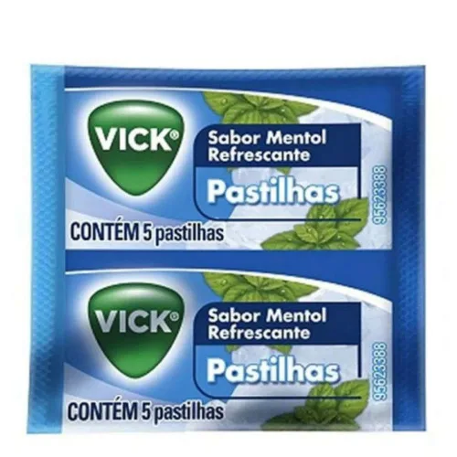 Pastilhas Mentol Refrescante Vick Envelope 5 Unidades - VICK