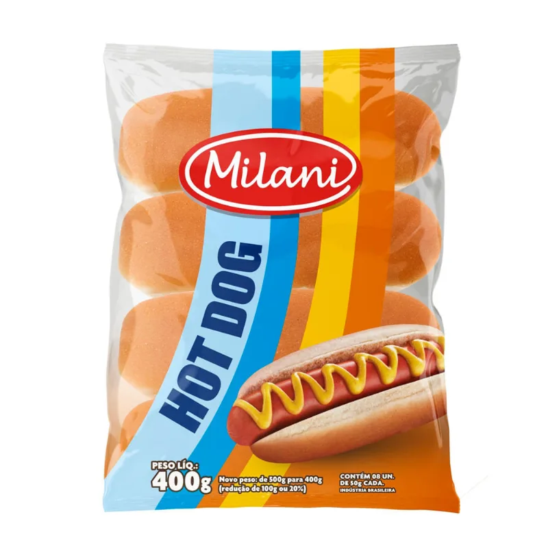 Pao Hot Dog Milani 400g