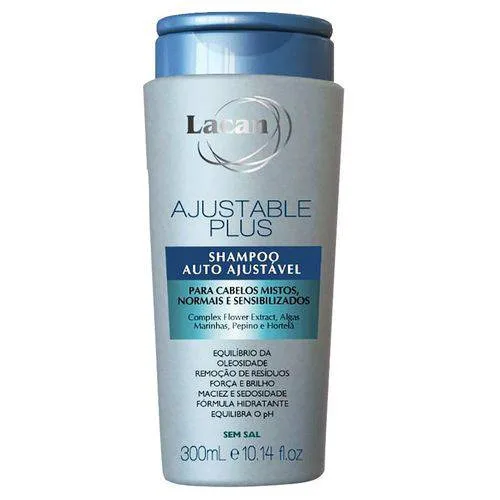 Shampoo Ajustable Plus 300ml Lacan - LACAN - Higiene E Beleza