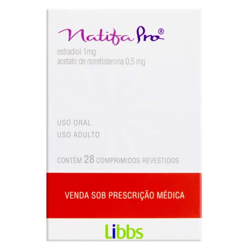NATIFA PRO 0,5 MG + 1 MG 28 COMPRIMIDOS LIBBS SIMILAR - LIBBS - Produtos Farmacêuticos