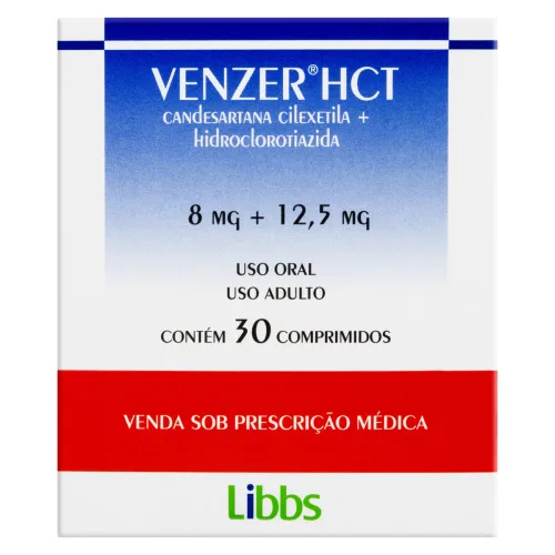 VENZER HCT 8+12,5MG CX 30 COMP - LIBBS