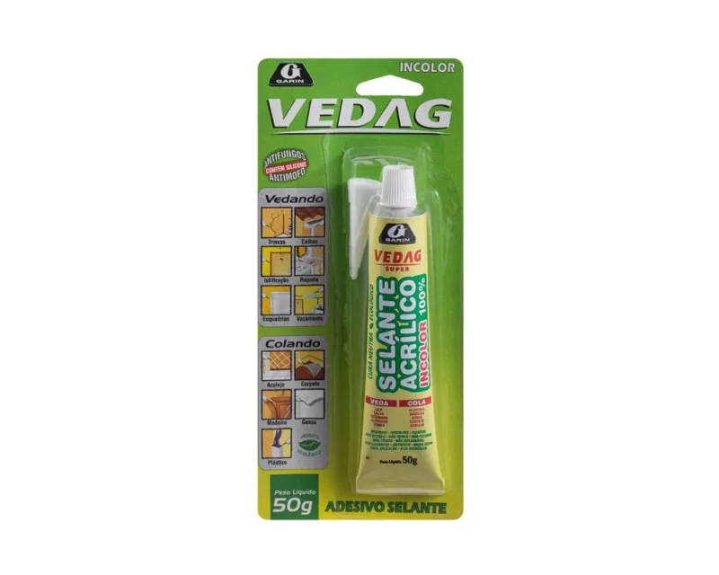 Cola Selante Acrilico Vedag Incolor 050G Blister - Outros - Ferramentas