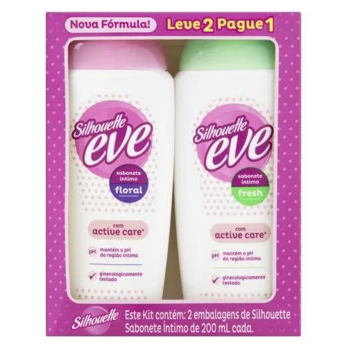 Sabonete Líquido Íntimo Silhouette Eve 200ml L2p1 Unit - SILHOUETTE EVE - Higiene E Beleza