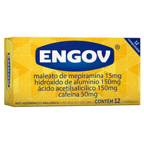 ENGOV 12 COMPRIMIDOS 15MG 150MG 150MG 50MG - Engov