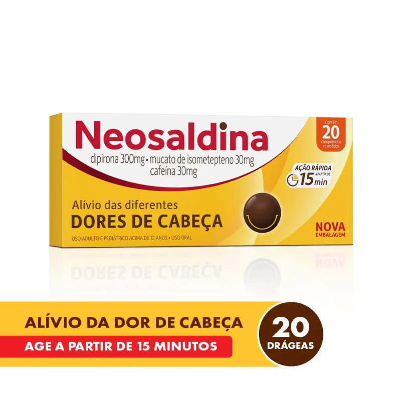 NEOSALDINA C/20 DRG NOVO-REFERENCIA - Neosaldina