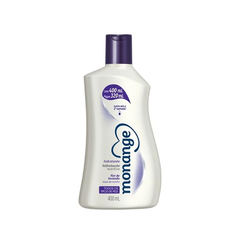 LEITE CORPORAL HIDRATANTE MONANGE 400ML FLOR DE LAVANDA UNIT - MONANGE - Cosméticos E Perfumaria
