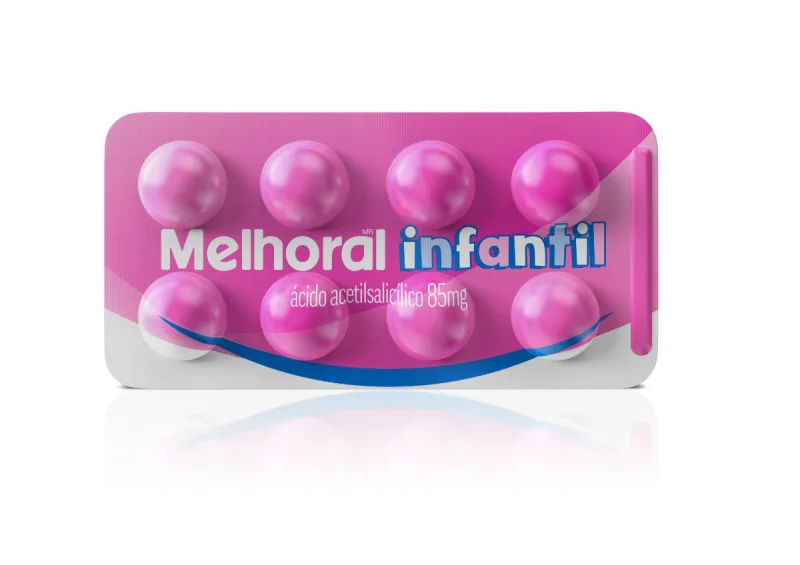 Analgésico Melhoral Infantil 85mg 8 Comprimidos - Melhoral - Medicamentos E Saúde