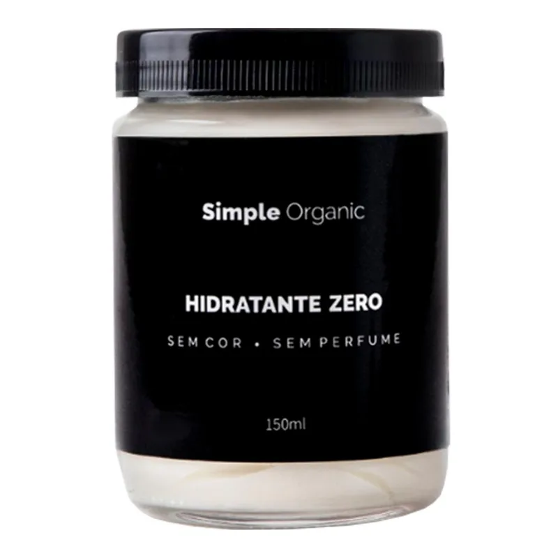Hidratante Facial Simple Organic Zero Sem Cor Perfume 150ml