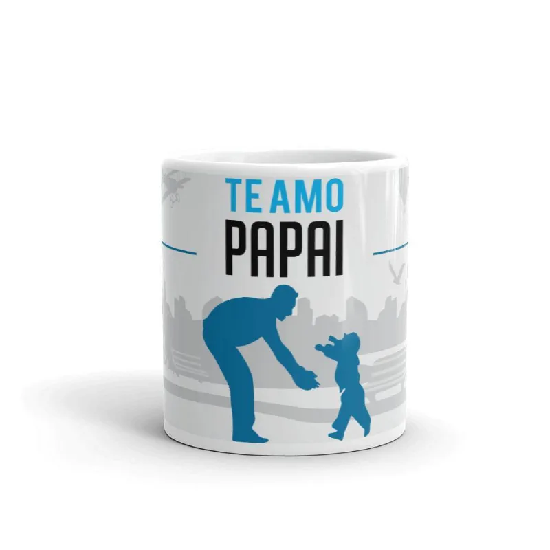 Caneca de Porcelana Dia dos Pais Te Amo